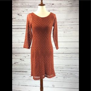 BANANA REPUBLIC Heritage Burnt Orange Dress